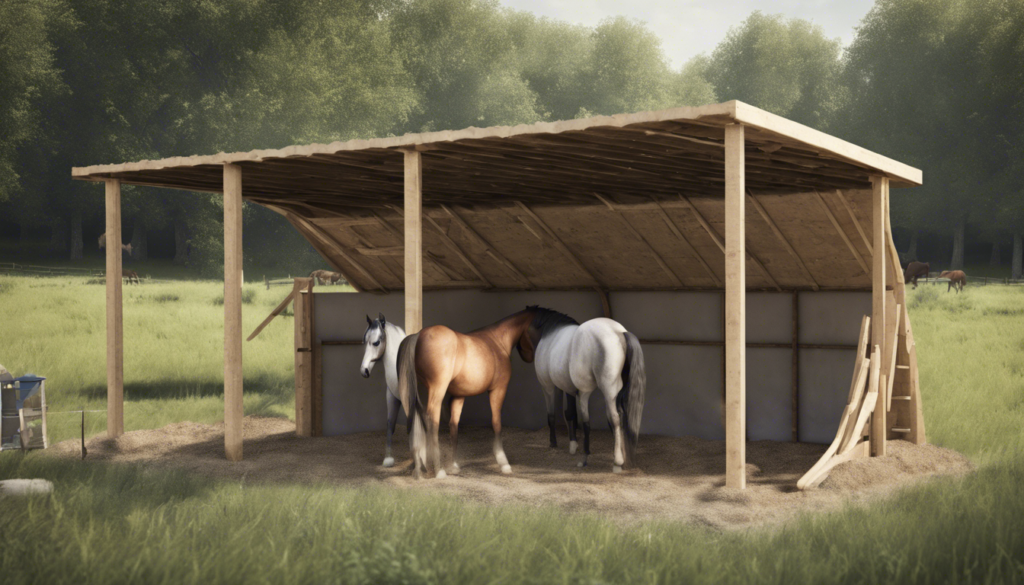 découvrez comment construire un abri pour chevaux fait maison grâce à nos conseils pratiques et astuces. apprenez pas à pas la construction d'un abri confortable et sécurisé pour votre cheval.